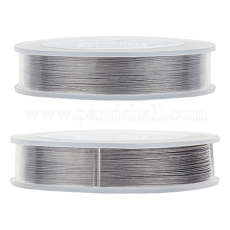JF wire silver-tiger tail, jewelry making wire, coated .45mm 100m (1 roll)