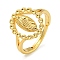 Oval with Saint Rack Plating Brass Adjustable Ring Components, Rhinestone Settings, Long-Lasting Plated, Lead Free & Cadmium Free, Real 18K Gold Plated, Fit For 1.2mm Rhinestones, Inner Diameter: 16mm