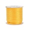 20M Round Polyester Braided Cords, for Jewelry Making Beading Crafting, Gold, 1.5mm, about 21.87 Yards(20m)/Roll