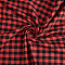 2M Polycotton Tartan Pattern Fabric, DIY Crafts Supplies, Rectangle, FireBrick, 1480x0.5mm
