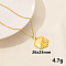 304 Stainless Steel Hexagon Pendant Necklaces, Cable Chain Necklaces
