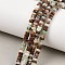 Natural Chalcedony Beads Strands, Faceted, Hexagon, Grade AB, 4x4x2~2.5mm, Hole: 0.9mm, about 156pcs/strand, 15.24''(38.7cm)