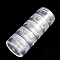 Plastic Bead Containers, Round, 5 Vials, about 3cm in diameter, 7.7cm high, Capacity: 5ml(0.17 fl. oz)