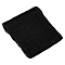 1Pc Polyester Plush Fabric, DIY Crafts Supplies, Black, 1600x5mm