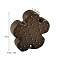 Wooden Earrings Storage Rack, Jewelry Display Holders, Flower, 9.8x9.8x2.12cm