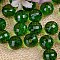 Transparent Acrylic Beads, Round, Dark Green, 20mm, about 110pcs/500g.