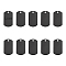 10Pcs 304 Stainless Steel Pendants, Rectangle, Stamping Blank Tag, Black, 35x19.5x1mm, Hole: 3mm