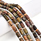 Natural Picasso Jasper/Polychrome Jasper Beads Strands, Column & Rondelle, 8~8.5x6~7mm, Hole: 0.7mm, Rondelle: 5.5~6.5x3~4mm, about 63~66pcs/strand, 14.96~15.55 inch(38~39.5cm)