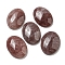 Natural Strawberry Quartz Cabochons, Oval, 30x21.5~22x5~8.5mm