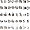 Tibetan Style Alloy European Beads, Large Hole Beads, Lead Free, Mixed Shapes, Antique Silver, 200pcs/box