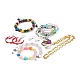 福袋  混合形状のネックレスを含む  ブレスレット  ピアスと指輪  ミックスカラー DIY-LUCKYBAY-97-1