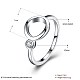 Модный латунь кубического циркония палец кольца RJEW-BB27907-A-9-6