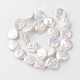 Hebras de perlas keshi de perlas barrocas naturales PEAR-R064-06-2