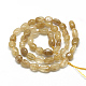 Chapelets de perles en quartz rutiles d'or naturel G-R445-6x8-31-2