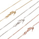Латунные кабельные цепи ожерелья NJEW-E151-03-1