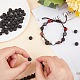 Synthetic Lava Rock Beads Strands G-S277-8mm-01-3
