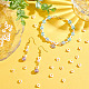 Olycraft circa 61 pz conchiglia bianca naturale perline floreali fili perla conchiglia smalto perline fiore perline fiore arancione a doppia faccia per donna fai da te creazione di gioielli artigianali collana braccialetto 6~7mm SHEL-OC0001-02-5