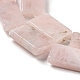 Granos naturales de abalorios de cuarzo rosa G-M420-G07-01-4