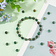 Gomakerer 2 rangs de perles de turquoise africaine naturelle (jaspe) G-GO0007-09-4