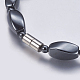 Non-magnetic Synthetic Hematite Beaded Necklaces NJEW-K096-12D-3