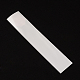 長方形セロファンバッグ  ネックレスディスプレイ吊りカード付き  ホワイト  25x5cm  一方的な厚さ：0.035mm  ディスプレイハンギングカード：10.5x4.4x0.03cm CON-H011-1-3