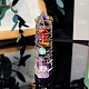 Wire Wrapped Tower Natural Amethyst Healing Stone Wands PW-WG61976-04-1