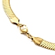 Ionenplattierung (IP) 304 Edelstahl-Halskette mit Fischgrätenmuster für Männer und Frauen NJEW-E076-04E-G-3