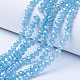 Chapelets de perles en verre électroplaqué X-EGLA-A034-J8mm-A06-1
