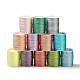 12 Rolls 12 Colors 6-Ply Polyester Cord OCOR-L046-01B-1
