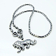 Non-Magnetic Synthetic Hematite Necklaces X-NJEW-E002-4A-1