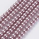 Eco-Friendly Dyed Glass Pearl Bead Strands X-HY-A008-5mm-RB085-1