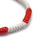 Bracelets de perles en cordon de polyester ciré coréen écologiques BJEW-JB05397-M-3