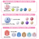 Sunnyclue 132pcs 18 estilos de perlas de silicona SIL-SC0001-34-2