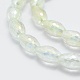 Electroplate Glass Beads Strands EGLA-G025-FR01-2