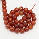 Natural Agate Faceted Round Beads Strands G-G872-10MM-C10-2