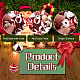 Beadthoven 100шт 5 стиля рождественские тематические окрашенные натуральные деревянные бусины WOOD-BT0001-07-4