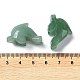 Figuras de delfines curativos talladas en aventurina verde natural G-B062-01B-3