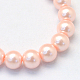 Baking Painted Pearlized Glass Pearl Round Bead Strands X-HY-Q330-8mm-05-2