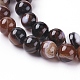 Natural Striped Agate/Banded Agate Beads Strands G-G582-8mm-45-3
