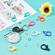 SUNNYCLUE 120Pcs 2 Style Plastic Lobster Claw Clasps KY-SC0001-46-4