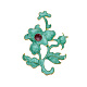 Chinese Style Alloy Enamel Chandelier Components Links X-ENAM-E329-67A-G-6