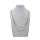Facettes colliers de perles de verre ronde NJEW-K077-02-3