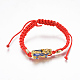 Adjustable Nylon Cord Braided Bracelets BJEW-L639-12-1