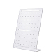 HOBBIESAY 72 Hole Clear L Stud Display Stand Acrylic Earring Stands Earring Holder L-shaped Jewelry Display Ivory Earrings Stand Plastic Display Rack for Earrings EDIS-WH0021-33B-1