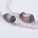 Colliers de perles morganite naturel NJEW-G309-01A-2