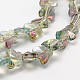 Rainbow Plated Faceted Butterfly Electroplated Glass Bead Strands EGLA-F105-01A-2