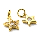 SUPERFINDINGS 16Pcs 8 Style Brass Micro Pave Cubic Zirconia Charms ZIRC-FH0001-10-5