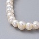 Grado elástico a pulseras de perlas naturales de agua dulce BJEW-JB04623-01-3