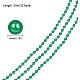 Pandahall 30m cuentas de imitación acrílicas de color verde AJEW-PH0017-44-3
