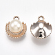 Colgantes de perlas de imitación de plástico abs PACR-T007-17KC-2